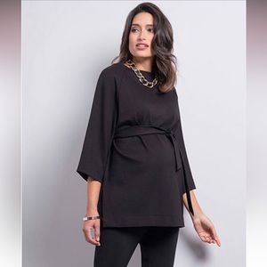 Seraphine Black Pointe maternity top; size 8